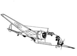 Disegno di aereo militare da stampare e colorare 38