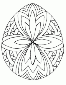 Disegno di uovo di Pasqua da stampare e colorare 42