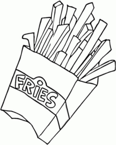 Disegno di fast food da stampare e colorare 23