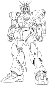 Disegno di Gundam da stampare e colorare 6