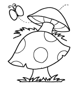 Disegno di fungo da stampare e colorare 7