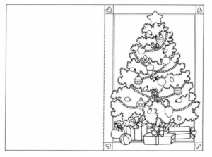 Disegno di albero di Natale da stampare e colorare 161