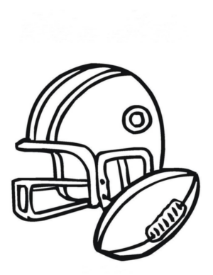 Disegno di football americano da stampare e colorare 6