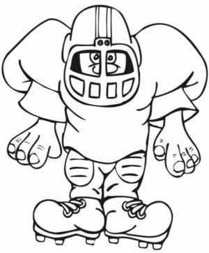 Disegno di football americano da stampare e colorare 61 Disegno di football americano da stampare e colorare 61