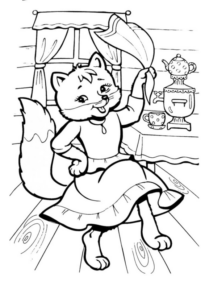 Disegno di volpe da stampare e colorare 48