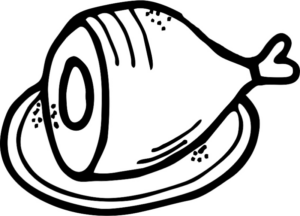 Disegno di carne da stampare e colorare 31