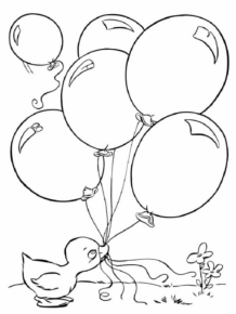 Disegno di palloncino da stampare e colorare 38