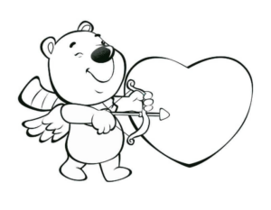 Disegno di San Valentino da stampare e colorare 69