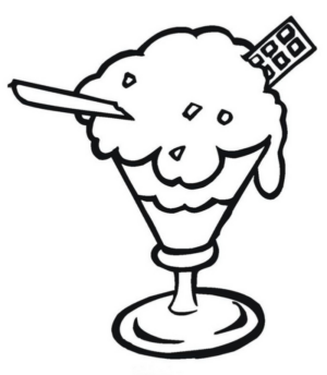 Disegno di gelato da stampare e colorare 56