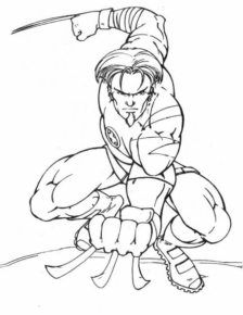 Disegno di Wolverine da stampare e colorare 16