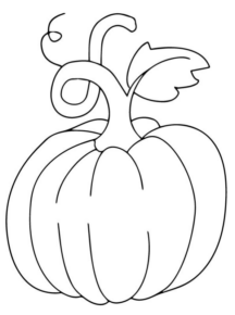 Disegno di zucca di Halloween da stampare e colorare 132