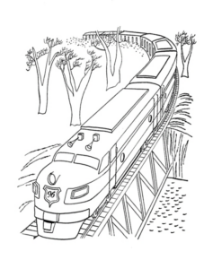 Disegno di treno da stampare e colorare 86