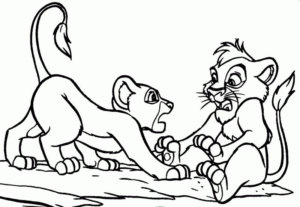 Disegno di Re Leone da stampare e colorare 46