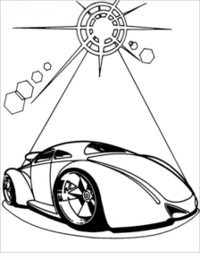 Disegno di automobile da stampare e colorare 18