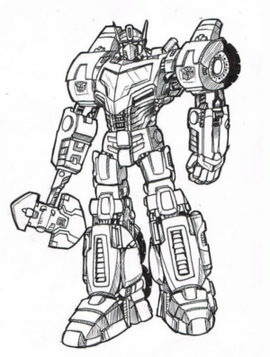 Disegno di Transformers da stampare e colorare 26