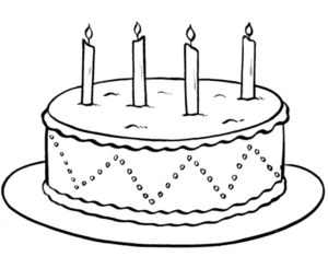 Disegno di compleanno da stampare e colorare 35