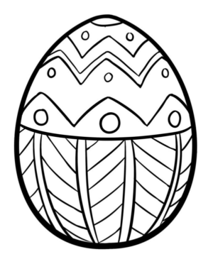 Disegno di uovo di Pasqua da stampare e colorare 153 Disegno di uovo di Pasqua da stampare e colorare 153