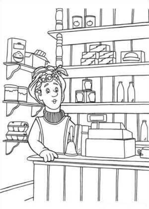 Disegno di commerciante da stampare e colorare 2