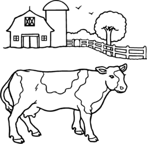 Disegno di mucca da stampare e colorare 20