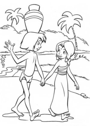 Disegno di Il libro della giungla da stampare e colorare 90