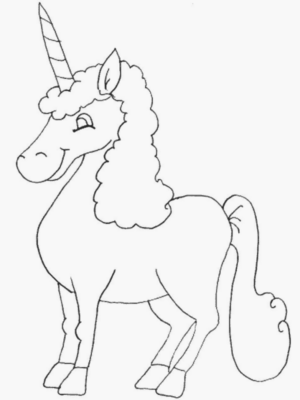 Disegno di unicorno da stampare e colorare 33