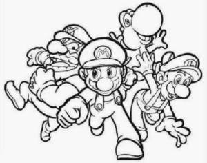 Disegno di Super Mario da stampare e colorare 58