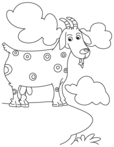 Disegno di capra da stampare e colorare 13