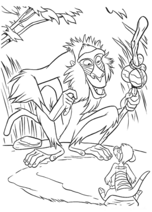 Disegno di Re Leone da stampare e colorare 182