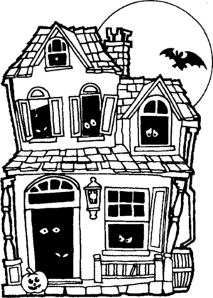 Disegno di casa infestata da stampare e colorare 4 Disegno di casa infestata da stampare e colorare 4