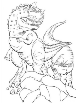 Disegno di Ceratosauro da stampare e colorare 1