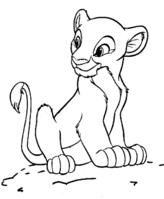 Disegno di Re Leone da stampare e colorare 5