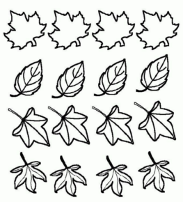 Disegno di foglia da stampare e colorare 35