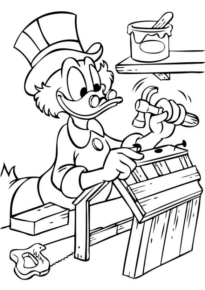 Disegno di Zio Paperone da stampare e colorare 5