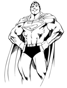 Disegno di Superman da stampare e colorare 6