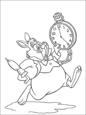 Disegno di Alice nel paese delle meraviglie da stampare e colorare 52