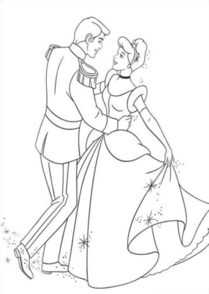 Disegno di Cenerentola da stampare e colorare 63