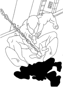 Disegno di Spiderman da stampare e colorare 92