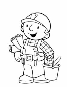 Disegno di Bob aggiustatutto da stampare e colorare 13