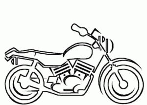Disegno di moto da stampare e colorare 41