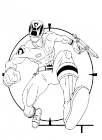 Disegno di Power Rangers da stampare e colorare 8