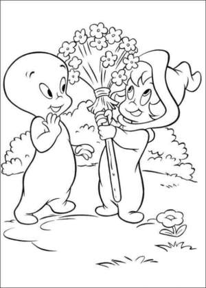 Disegno di Casper da stampare e colorare 7