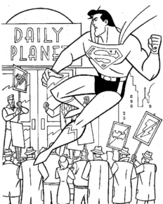 Disegno di Superman da stampare e colorare 12