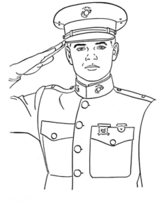 Disegno di soldato da stampare e colorare 36