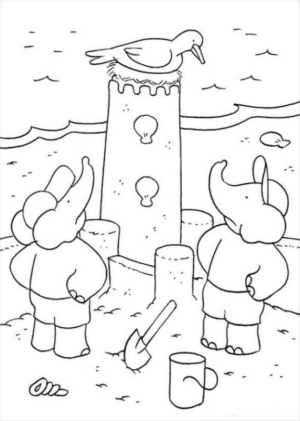 Disegno di Barbapap da stampare e colorare 6
