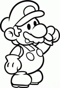 Disegno di Super Mario da stampare e colorare 14