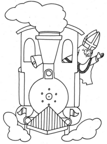 Disegno di treno da stampare e colorare 45