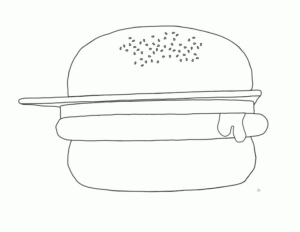 Disegno di fast food da stampare e colorare 29