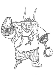Disegno di Dragon Trainer da stampare e colorare 29
