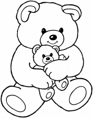 Disegno di orso da stampare e colorare 120
