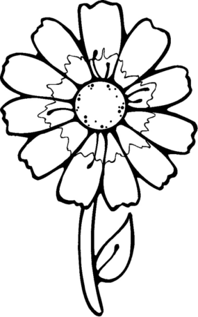 Disegno di fiore da stampare e colorare 101